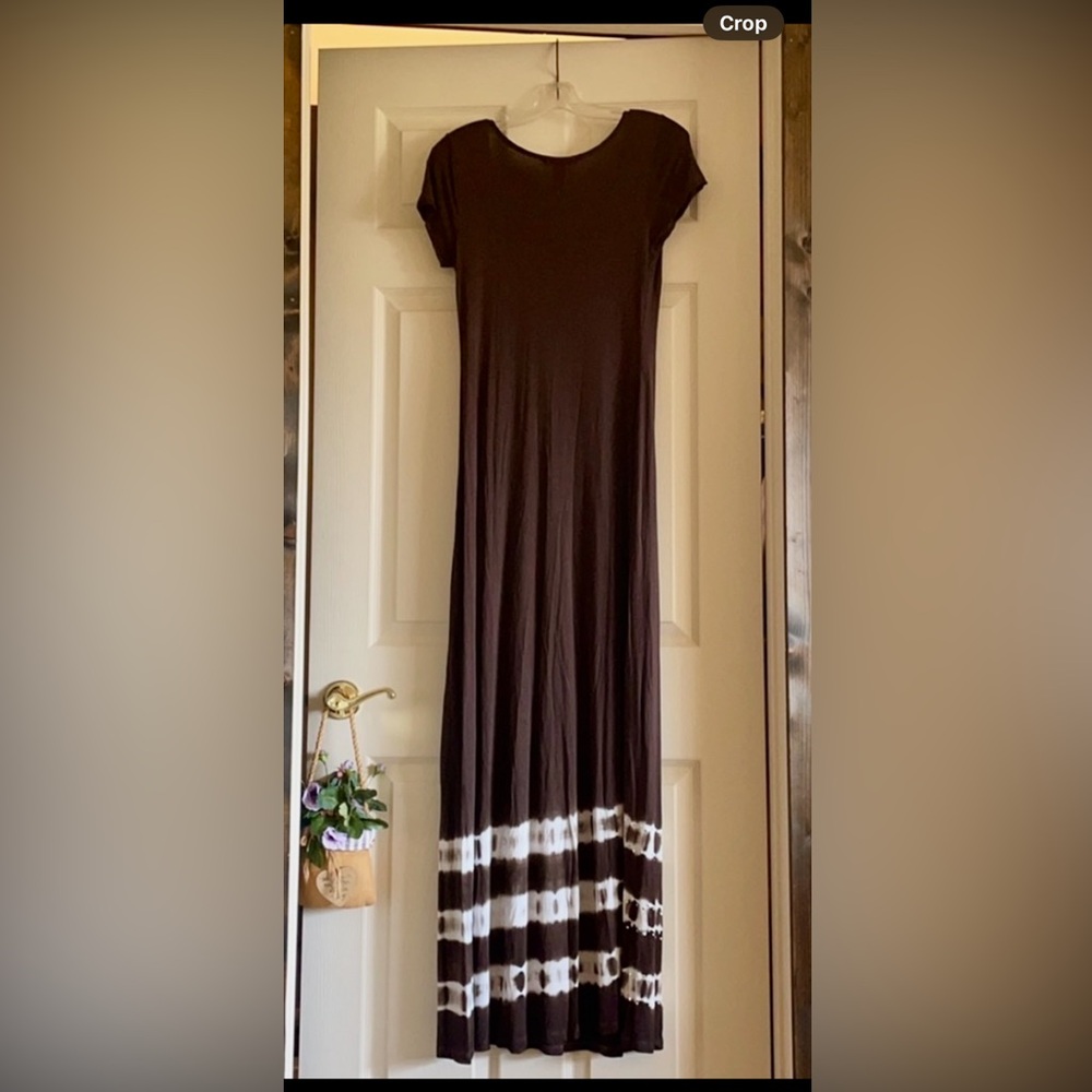 Brown Sleeveless Maxi Dress